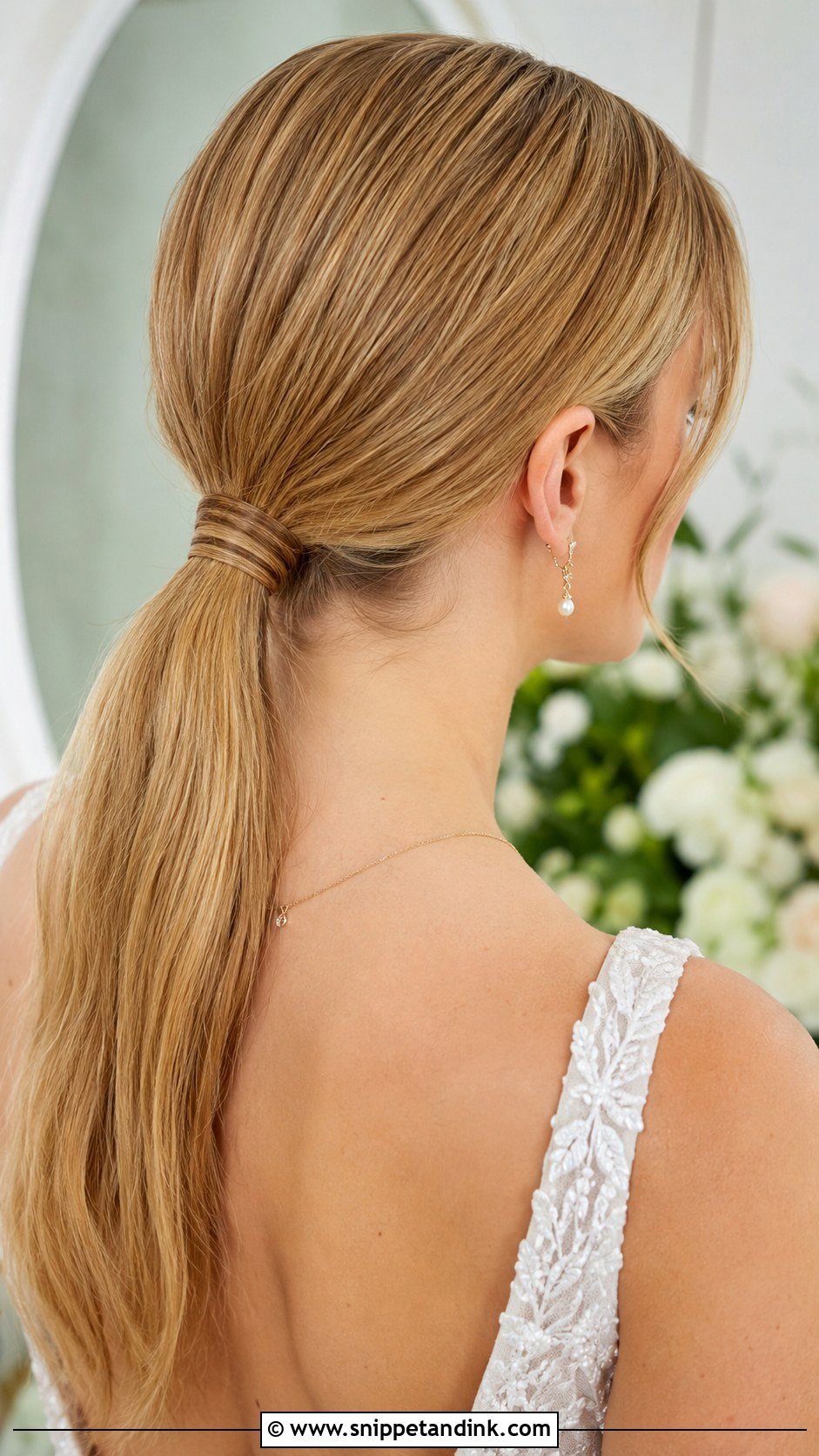 Wrapped Bridal Ponytail - Snippet and Ink - 25 Bridal Hair Ponytail Ideas