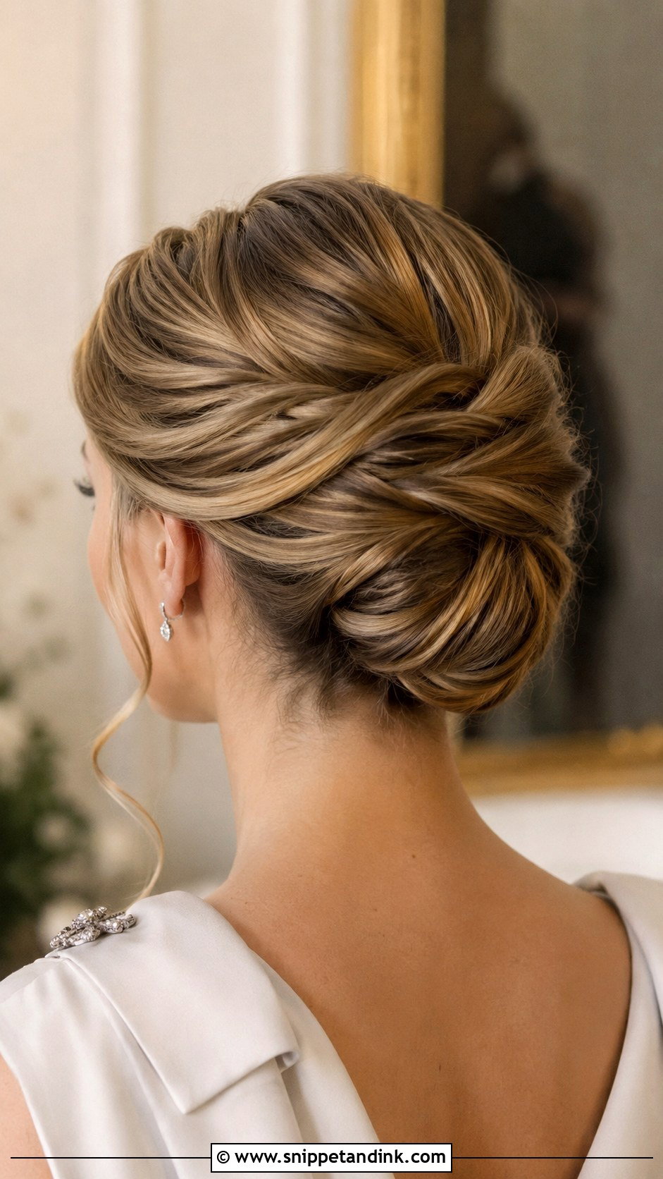 Wrapped Bun Updo - Snippet and Ink - 30 Bridal Hair Updo Ideas