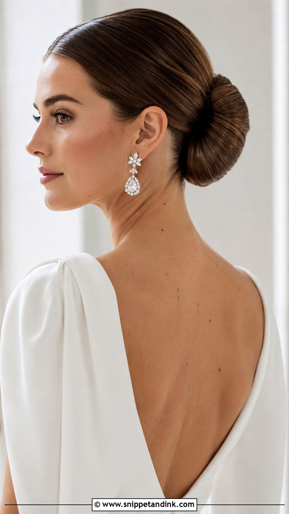 Wrapped Mid Bun - Snippet and Ink - 20 Mid Bun Wedding Hair Ideas