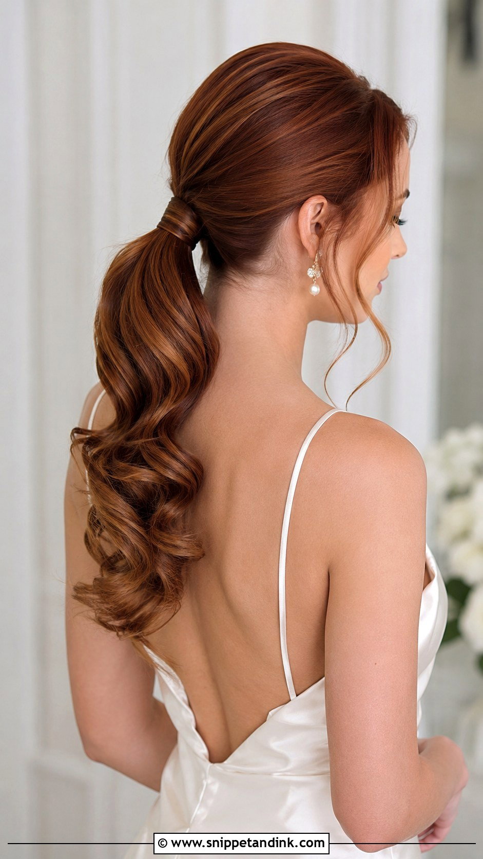 Wrapped Ponytail Wedding Style - Snippet and Ink - 20 Fancy Ponytail Wedding Hairstyles
