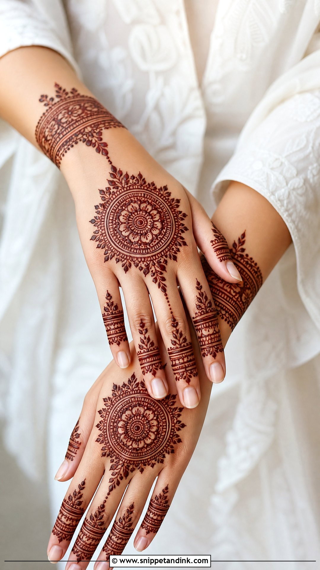 Wrist And Palm Mehndi Design - Snippet and Ink - 30 Beautiful Palm Mehndi Design Ideas