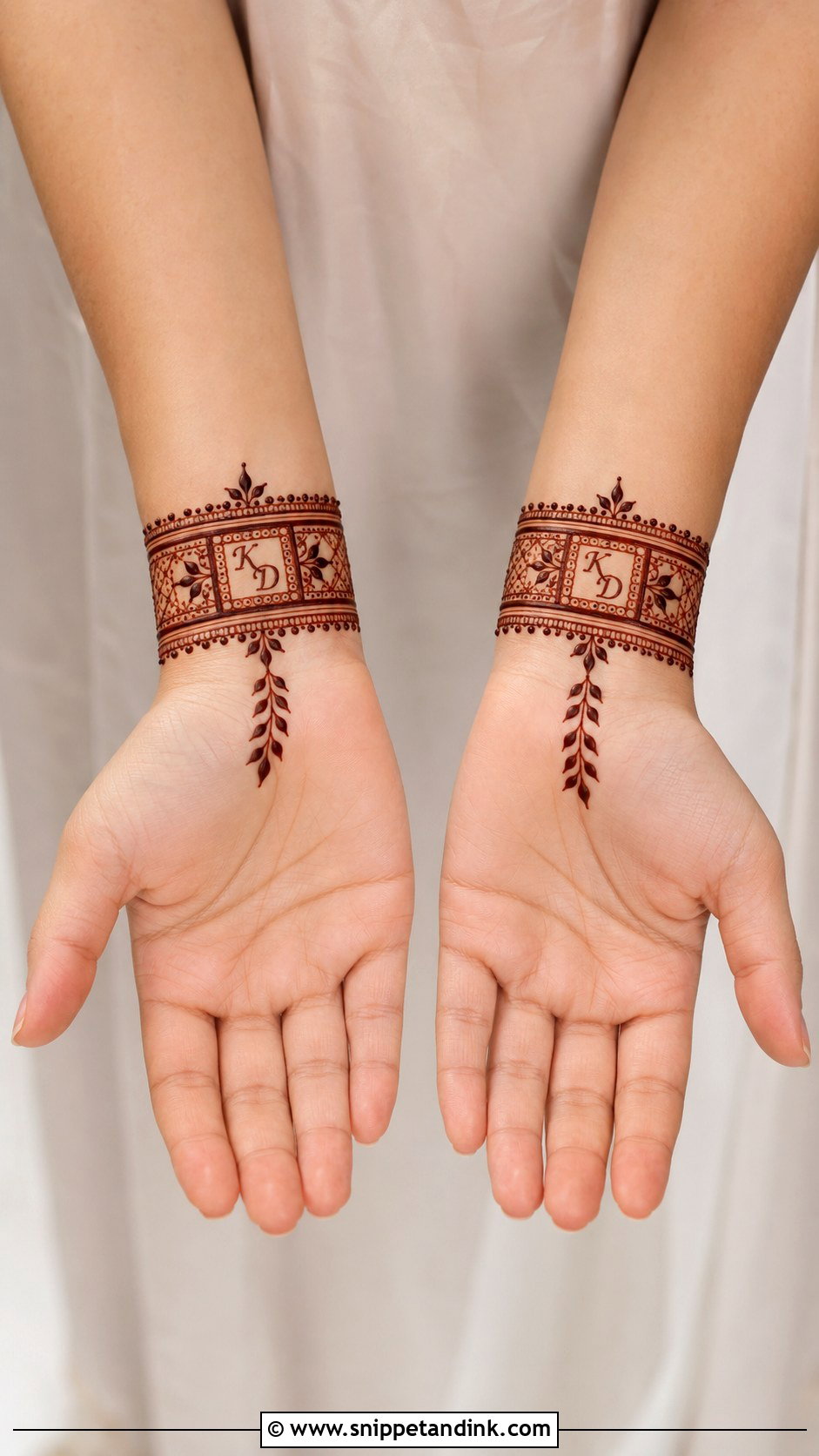Wrist Band Groom Mehndi Design - Snippet and Ink - 30 Groom Mehndi Design Ideas