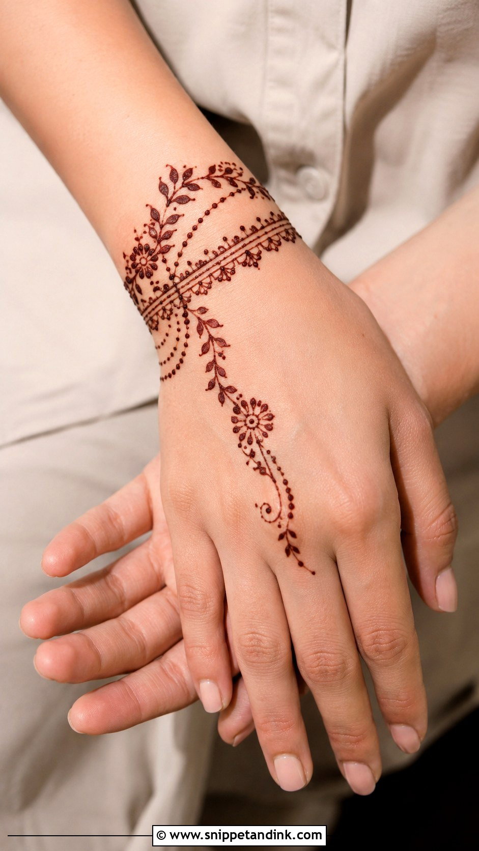Wrist Bel Mehndi Design - Snippet and Ink - 30 Bel Mehndi Designs
