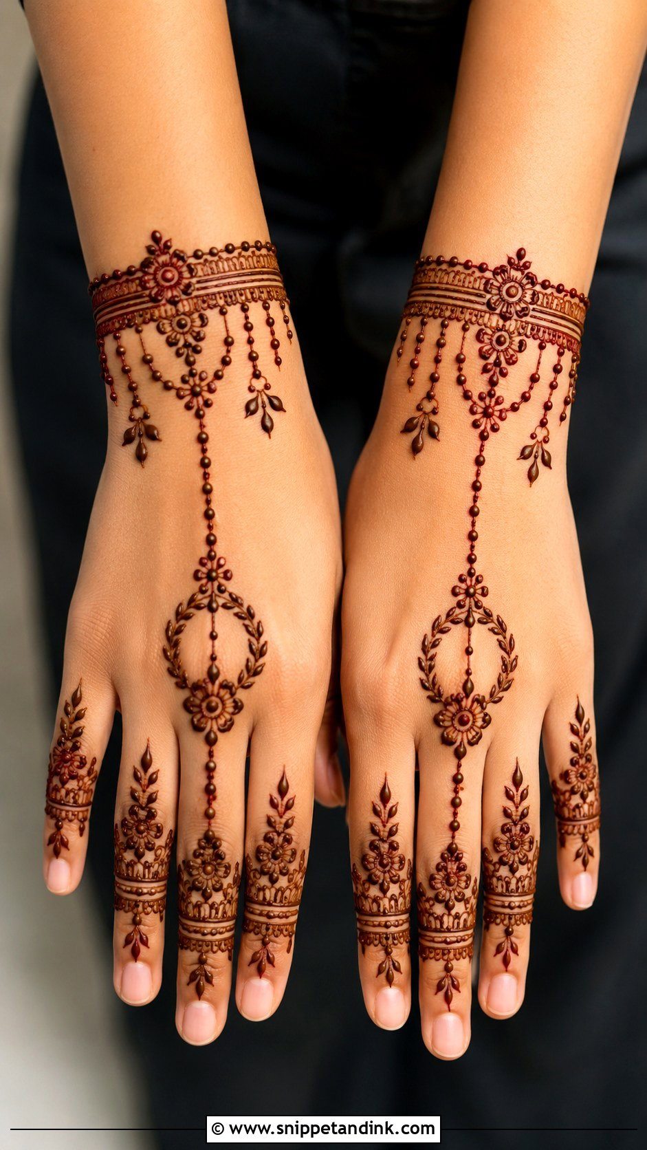 Wrist Bracelet Mehndi Design - Snippet and Ink - 35 Henna (Mehndi) Design Ideas