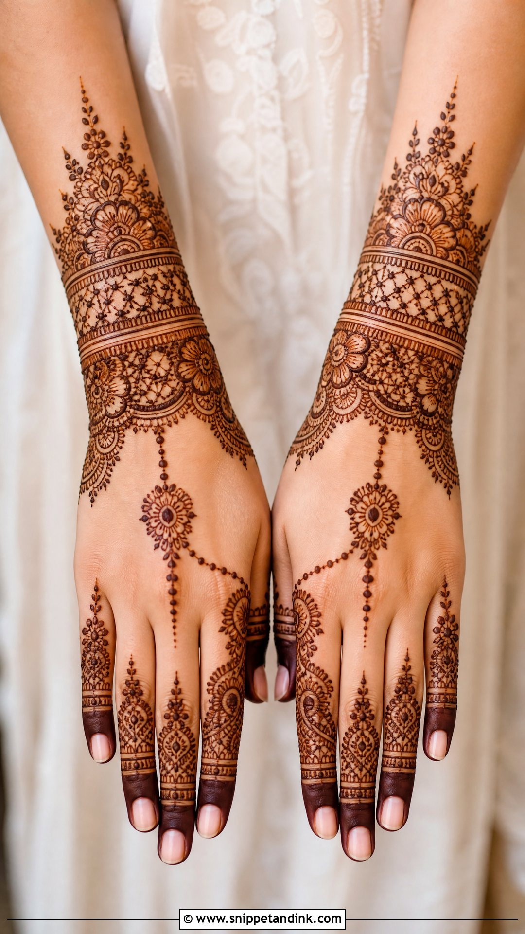 Wrist Bridal Mehndi Design - Snippet and Ink - 30 Indian Bridal Mehndi Designs