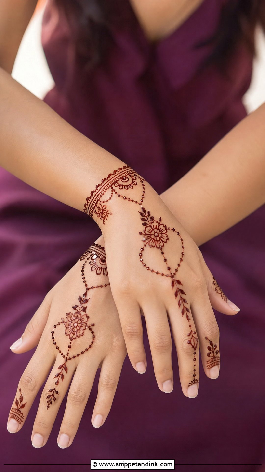 Wrist Mehndi Design - Snippet and Ink - 35 Mehndi Design Ideas