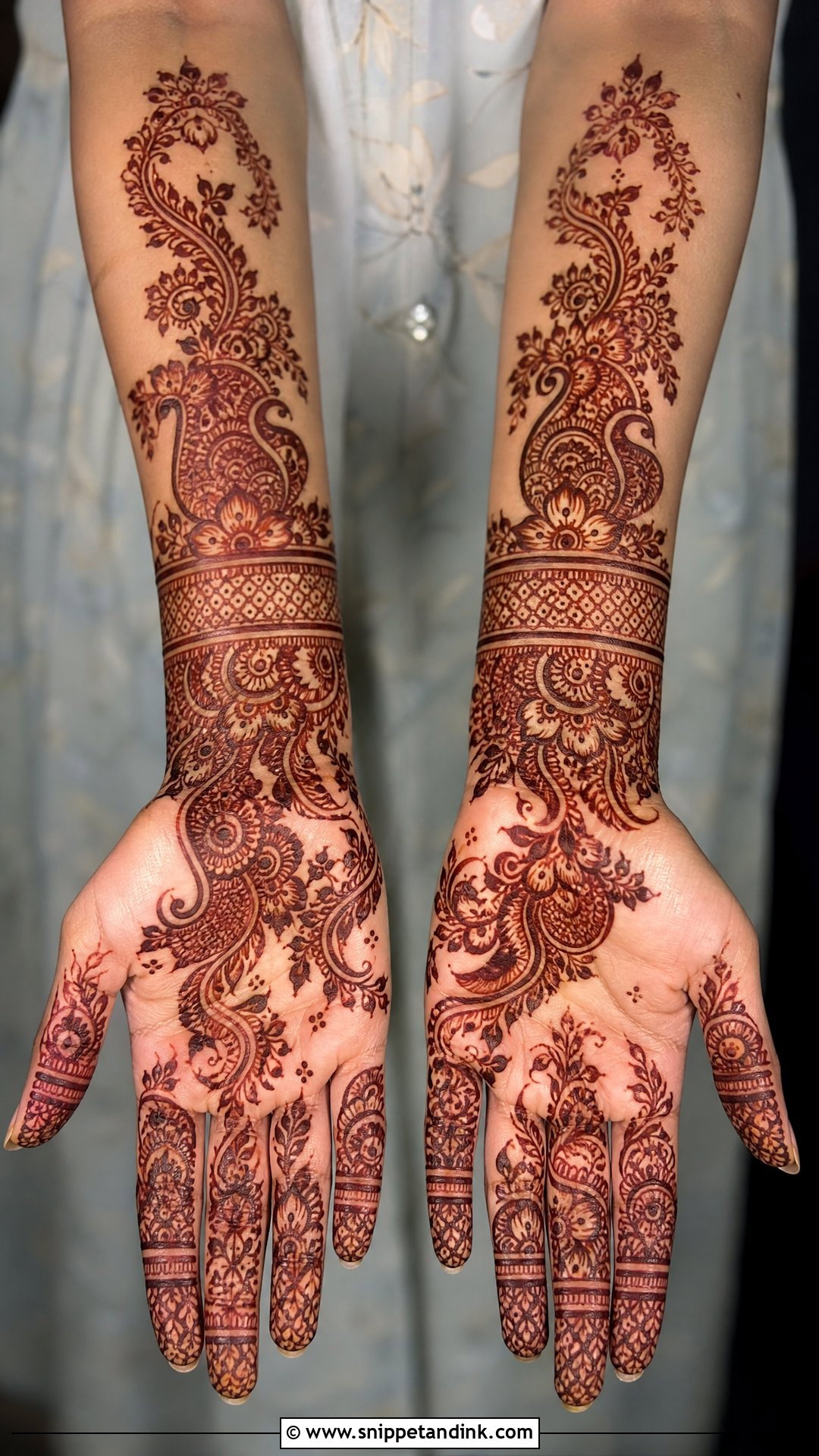 Wrist To Forearm Baat Pakki Mehndi Design - Snippet and Ink - 30 Baat Pakki Mehndi Design Ideas