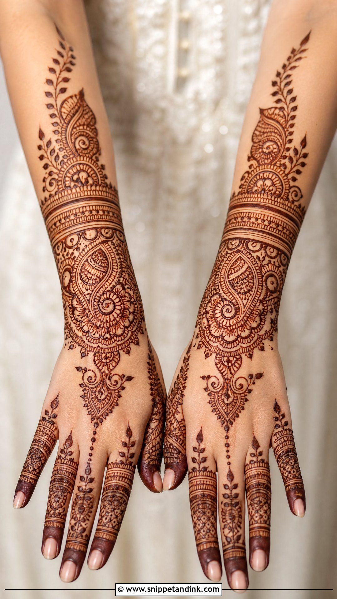 Wrist To Forearm Bridal Mehndi Design - Snippet and Ink - 30 Unique Bridal Mehndi Designs Indian Weddings
