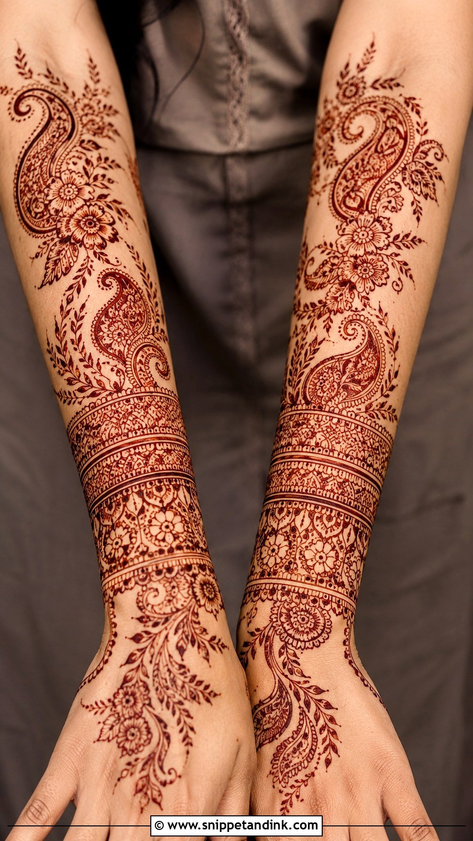 Wrist To Forearm Mehndi Design - Snippet and Ink - 35 Traditional Mehndi Designs