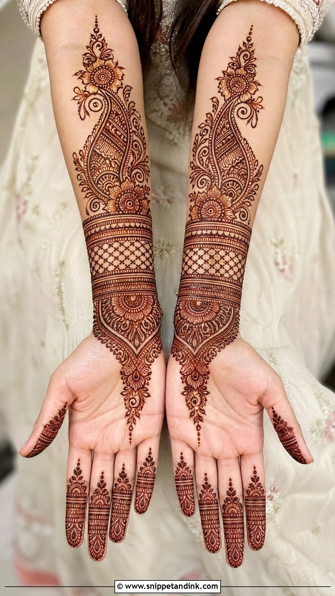 Wrist To Forearm Mehndi Design - Snippet and Ink - 20 Mehndi Design for Best Friend Wedding Ideas