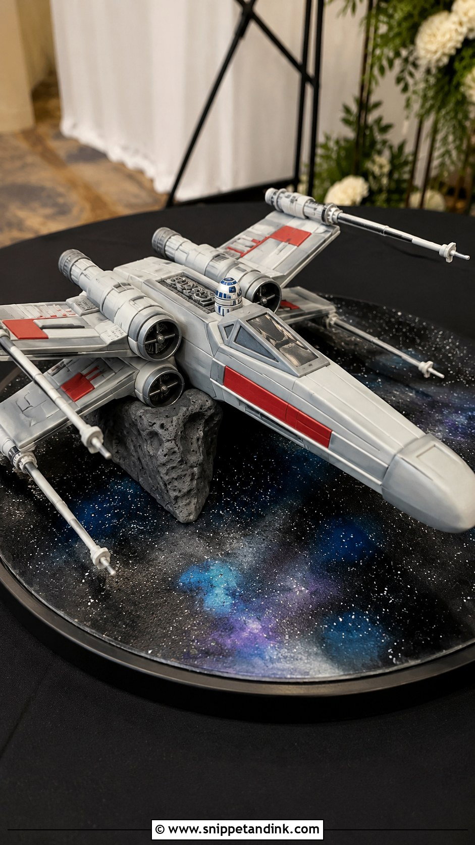 X Wing Groom Cake - Snippet and Ink - 25 Star Wars Groom Cake Ideas