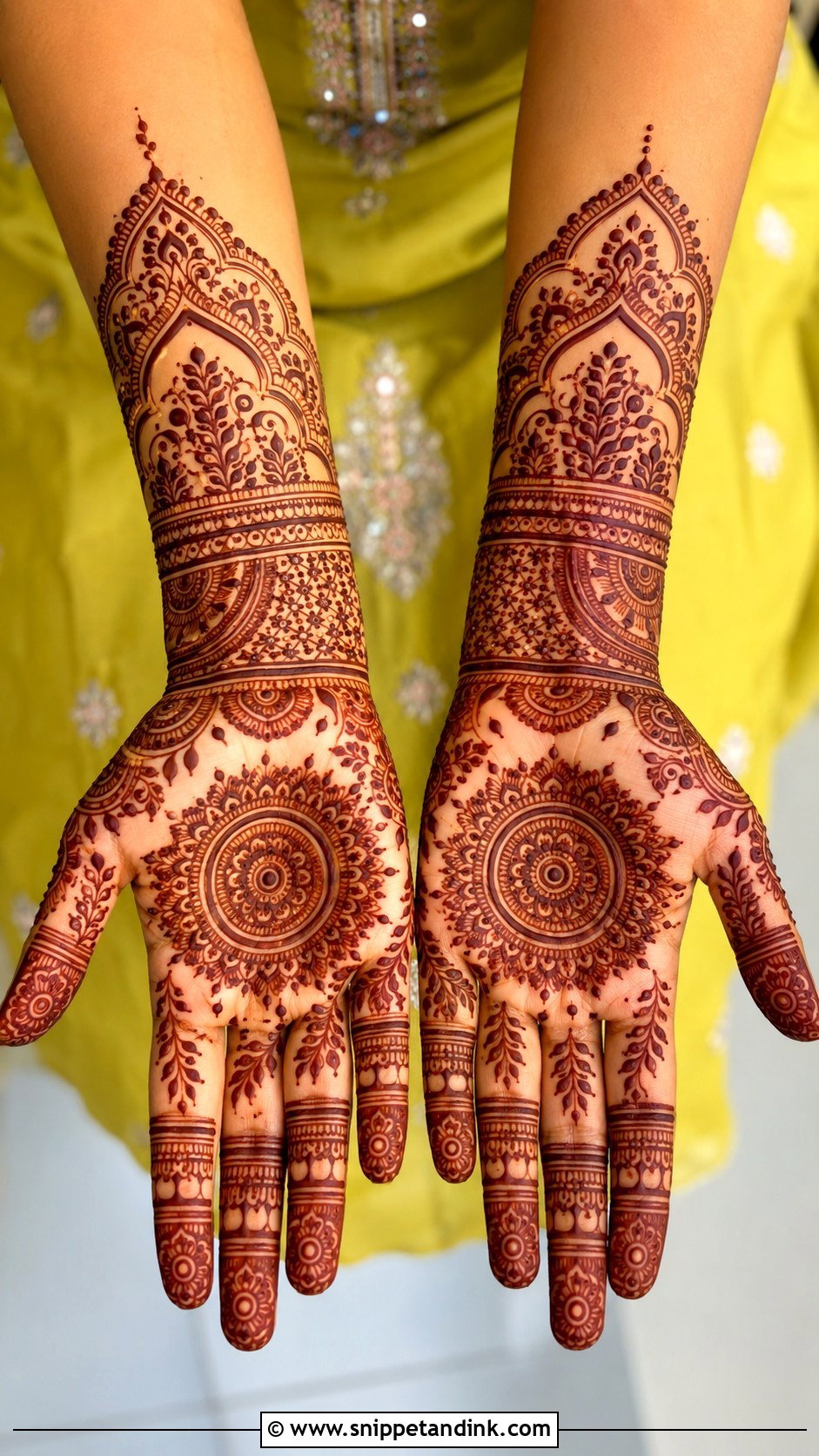 Yellow And Green Mehndi Dress For Bride - Snippet and Ink - 35 Mehndi Dress for Bride Ideas