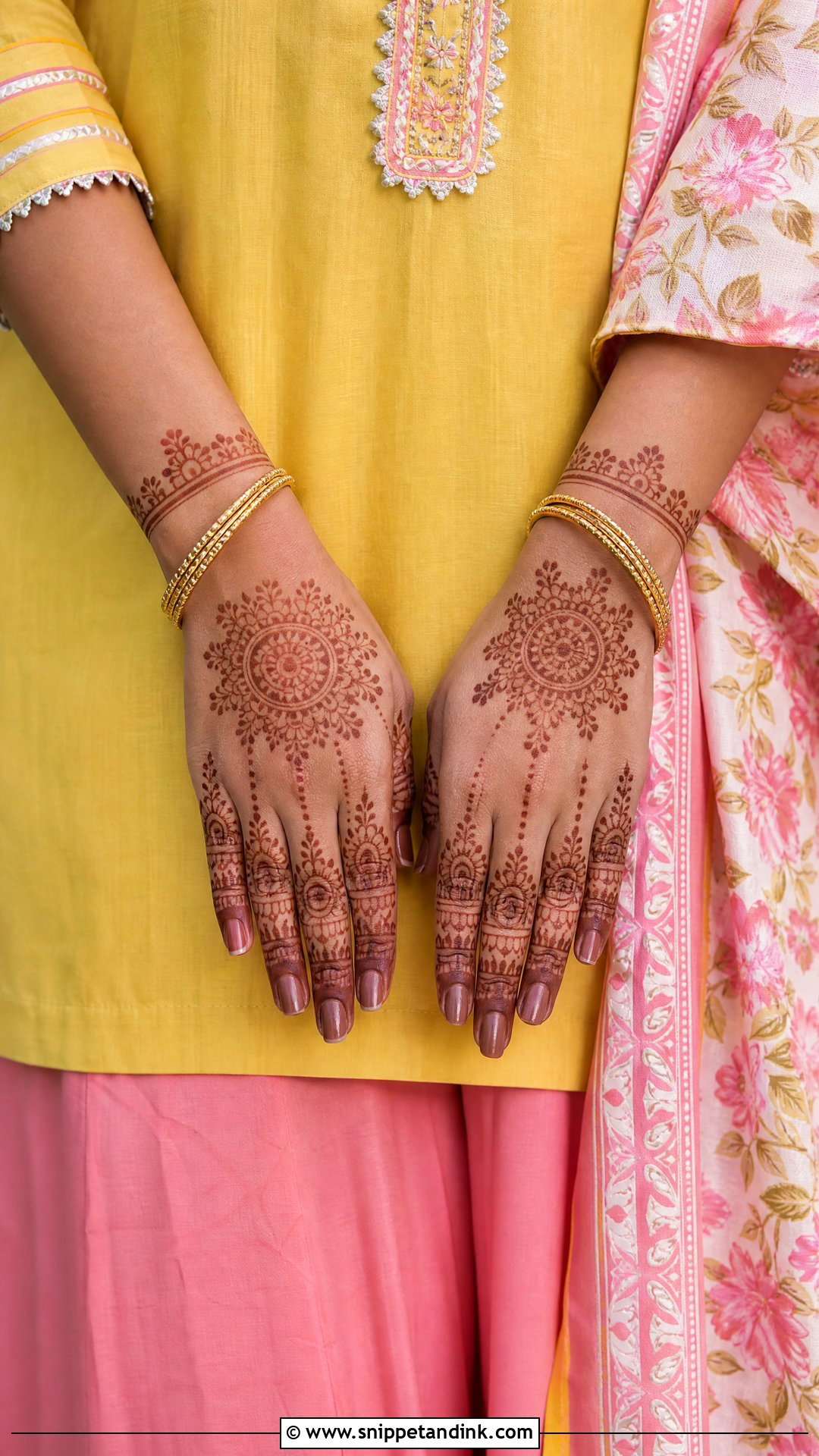 Yellow And Pink Kurta Palazzo Set - Snippet and Ink - 20 Yellow and Pink Haldi Outfit Ideas