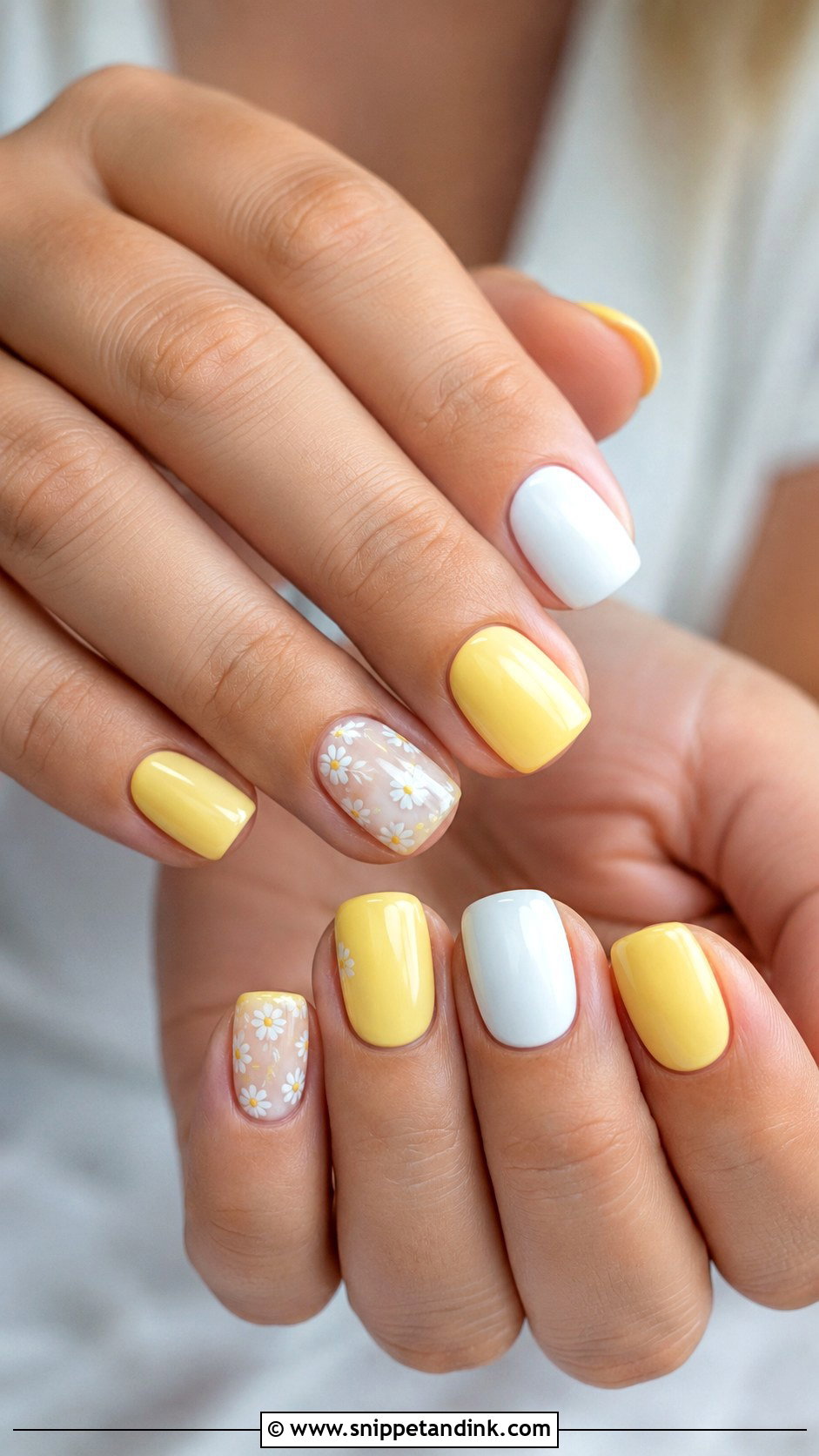 Yellow And White Wedding Nails - Snippet and Ink - 20 Yellow Wedding Nails