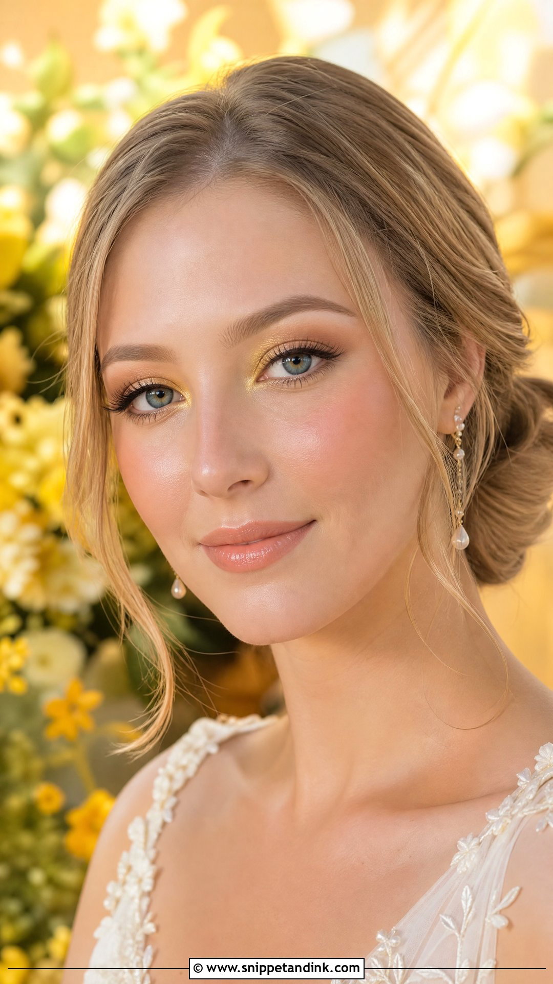 Yellow Bridal Makeup - Snippet and Ink - 20 Colorful Bridal Makeup Ideas