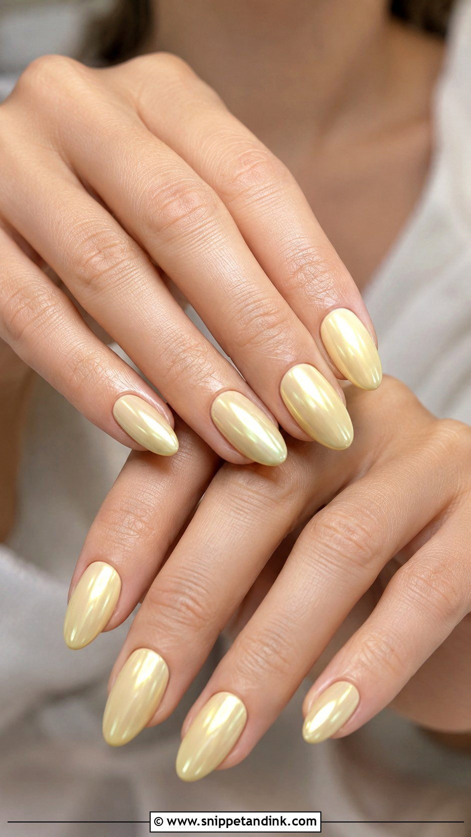 Yellow Chrome Wedding Nails - Snippet and Ink - 20 Yellow Wedding Nails