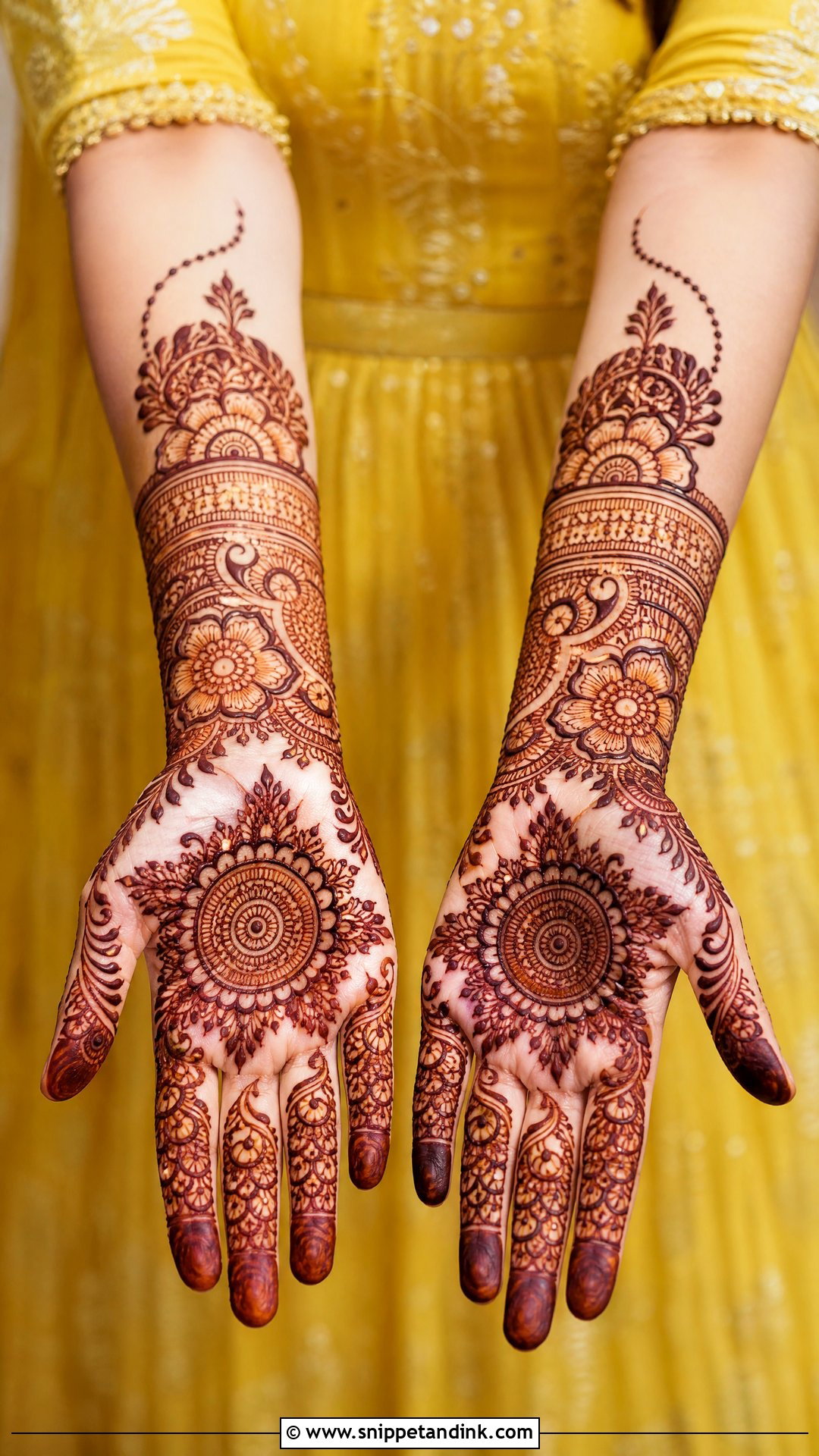 Yellow Mehendi Dress For Bride - Snippet and Ink - 20 Mehendi Outfit Brides Mehndi Dress Ideas