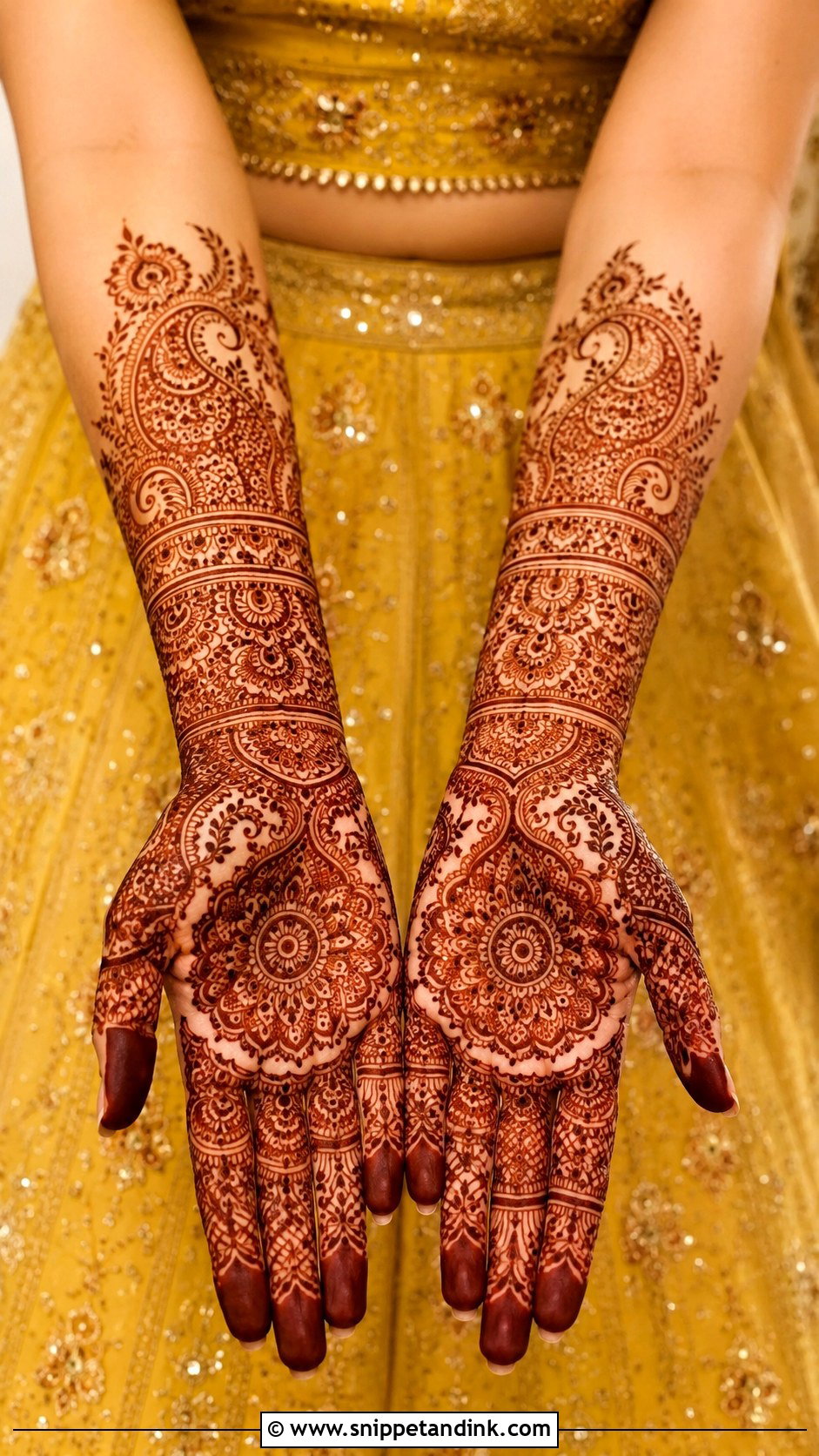 Yellow Mehndi Lehenga For Bride - Snippet and Ink - 35 Mehndi Dress for Bride Ideas