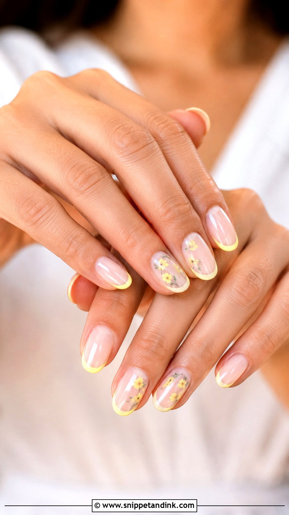 Yellow Wedding Nails For Short Nails - Snippet and Ink - 20 Yellow Wedding Nails