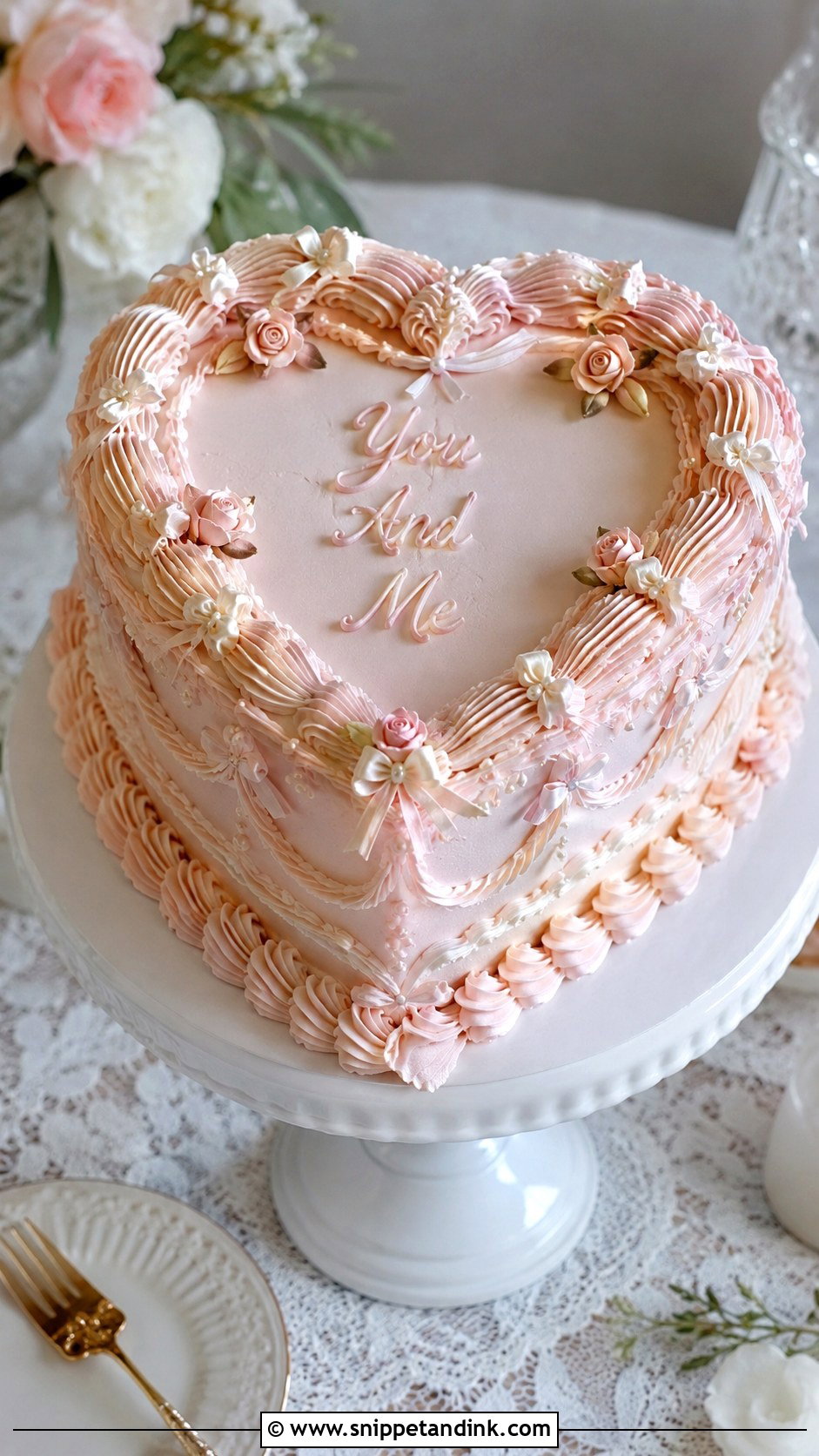 You And Me Wedding Cake - Snippet and Ink - 20 Quote Cake Ideas for Wedding