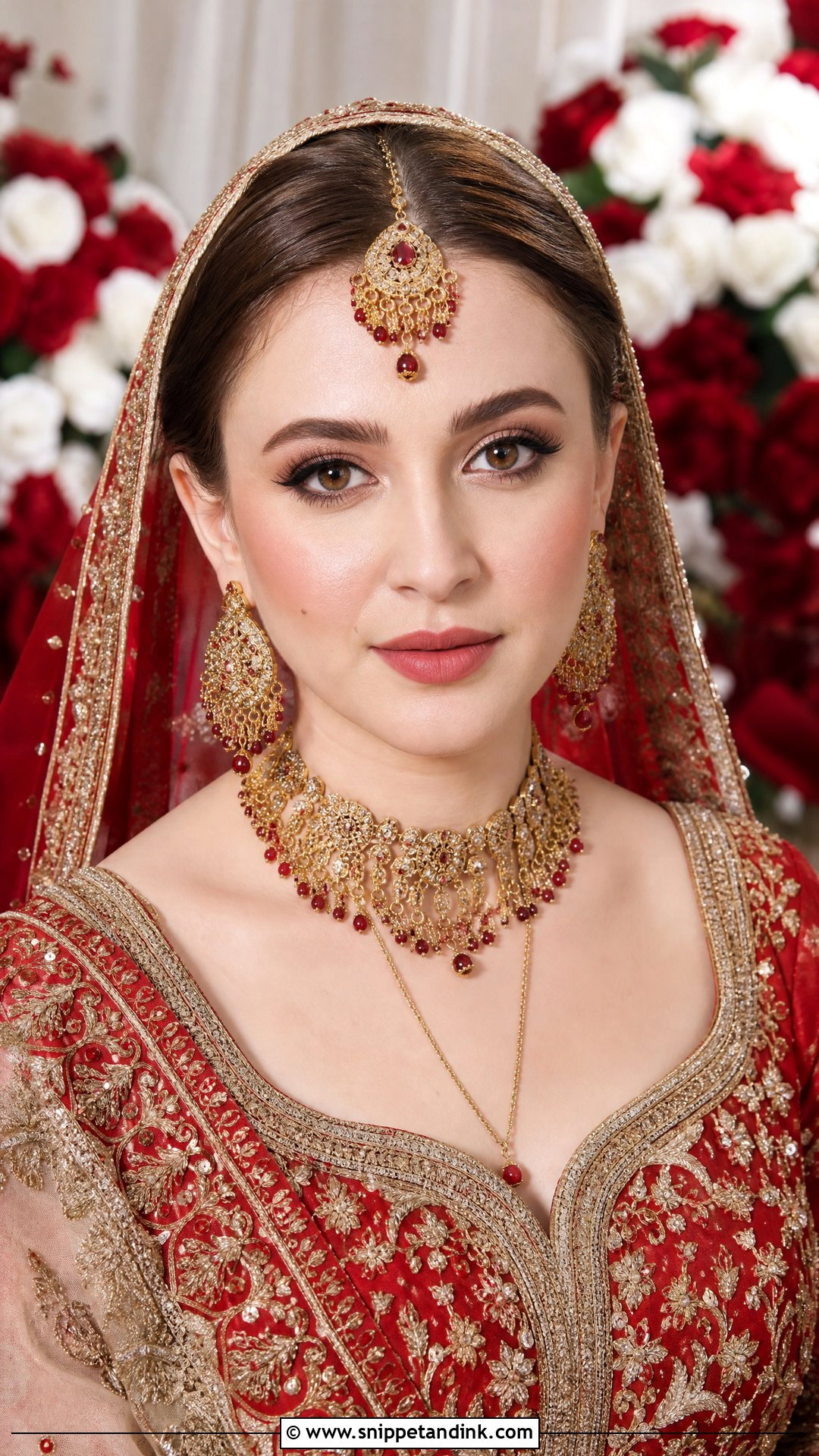Yumna Zaidi Classic Bridal Makeup - Snippet and Ink - 20 Yumna Zaidi Bridal Look Ideas