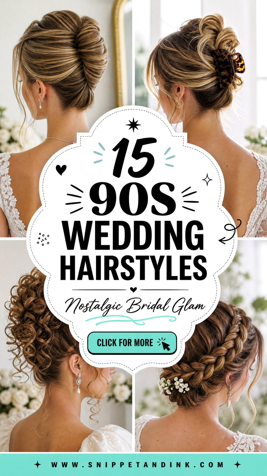 15 90s Wedding Hairstyles for Chic Nostalgic Bridal Glam - 15 90s Wedding Hairstyles for Chic Nostalgic Bridal Glam