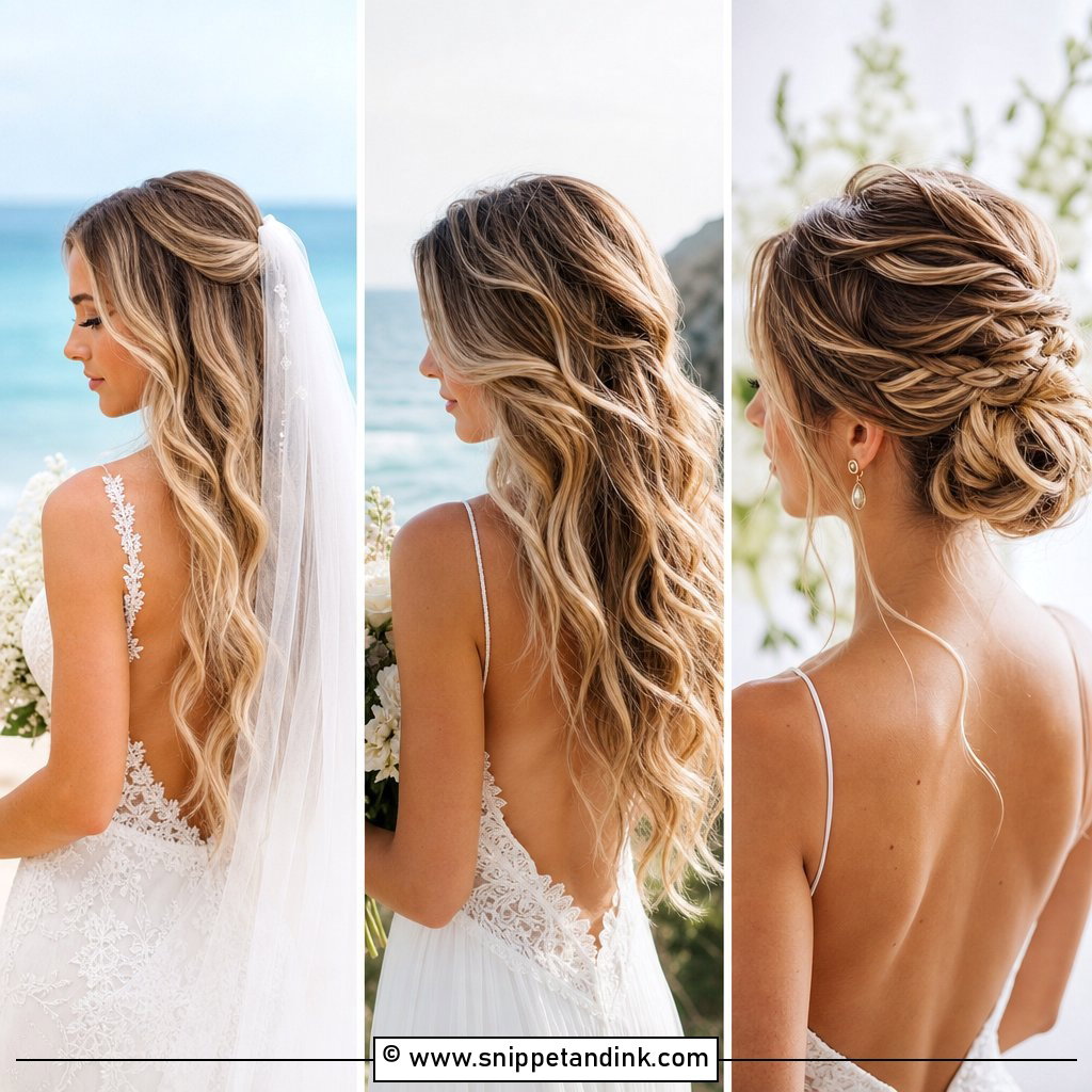 15 Beach Wave Bridal Hair Ideas for Soft Coastal Beauty