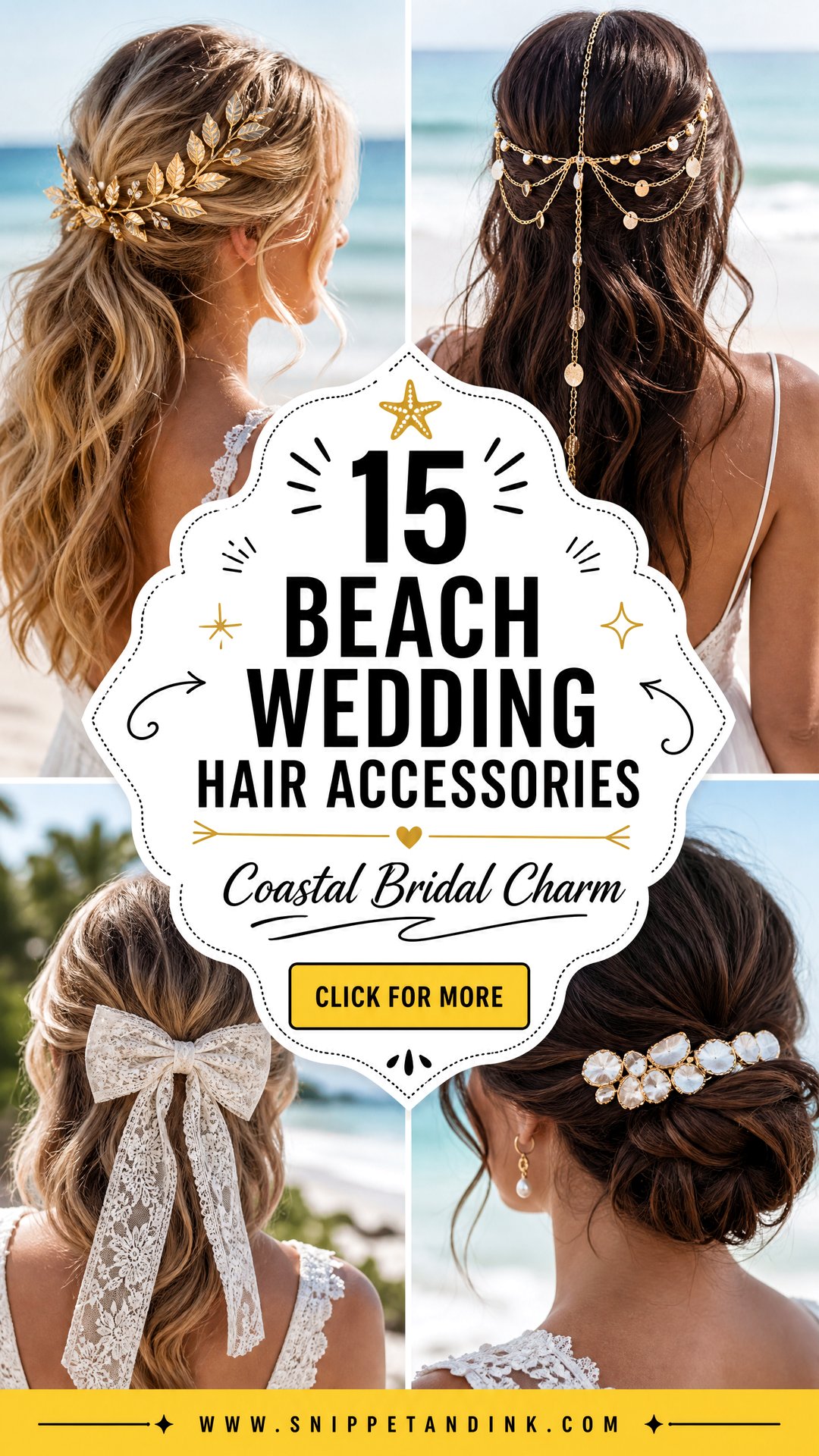 15 Beach Wedding Hair Accessories for Coastal Bridal Charm - 15 Beach Wedding Hair Accessories for Coastal Bridal Charm
