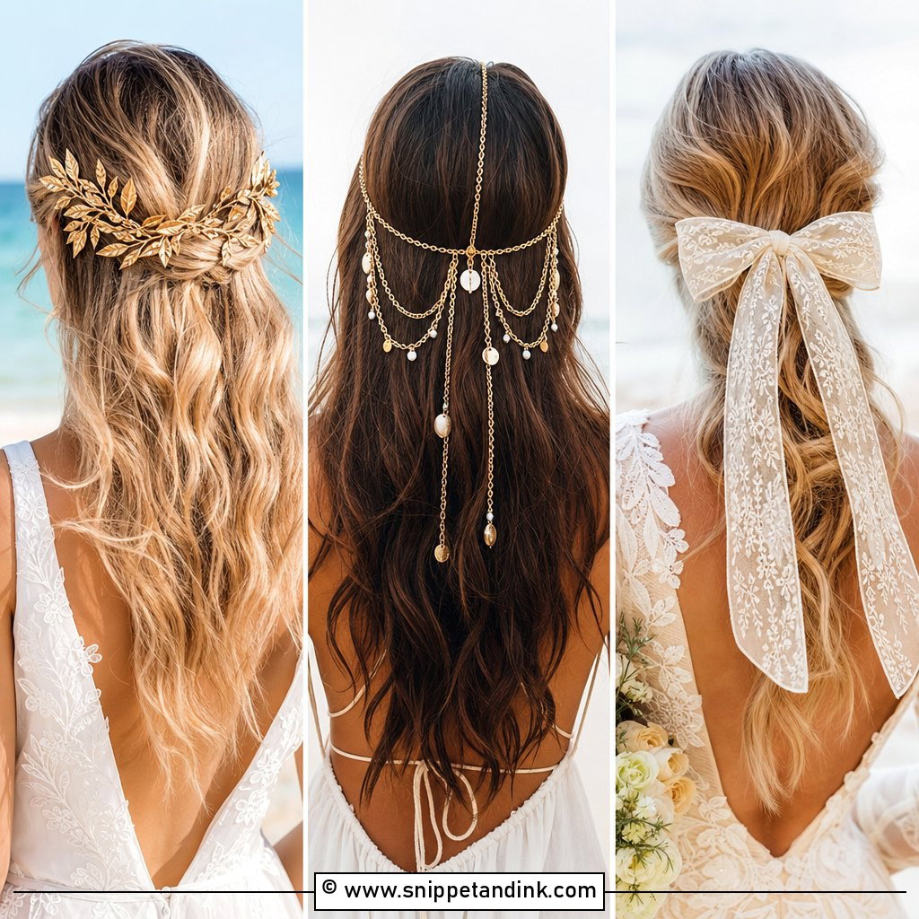 15 Beach Wedding Hair Accessories for Coastal Bridal Charm