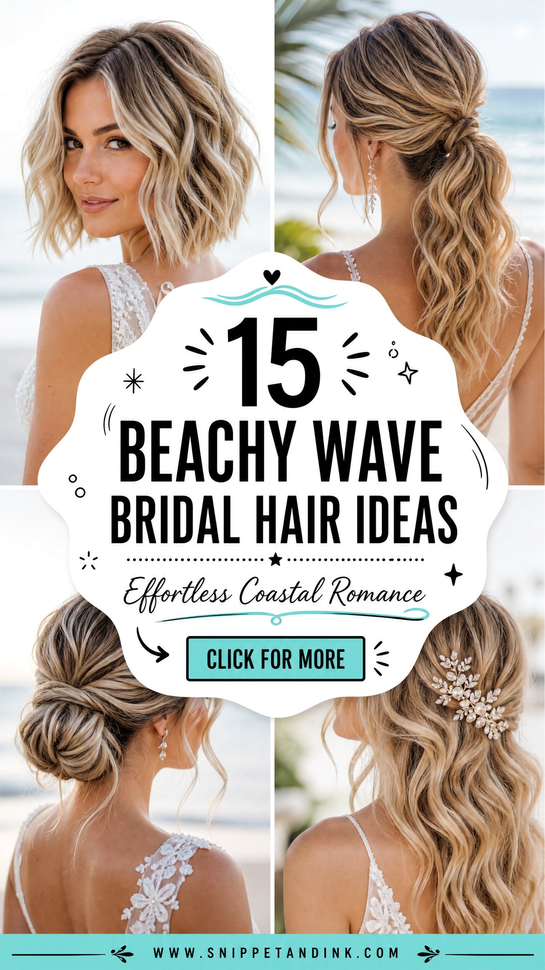 15 Beachy Wave Bridal Hair Ideas for Effortless Romance - 15 Beachy Wave Bridal Hair Ideas for Effortless Romance