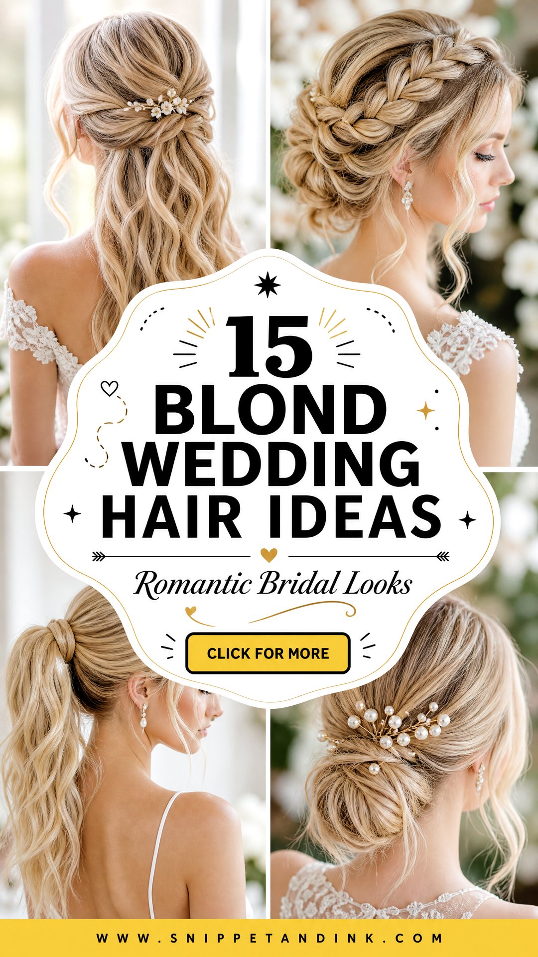 15 Blond Wedding Hair Ideas For Romantic Bridal Looks - 15 Blond Wedding Hair Ideas For Romantic Bridal Looks