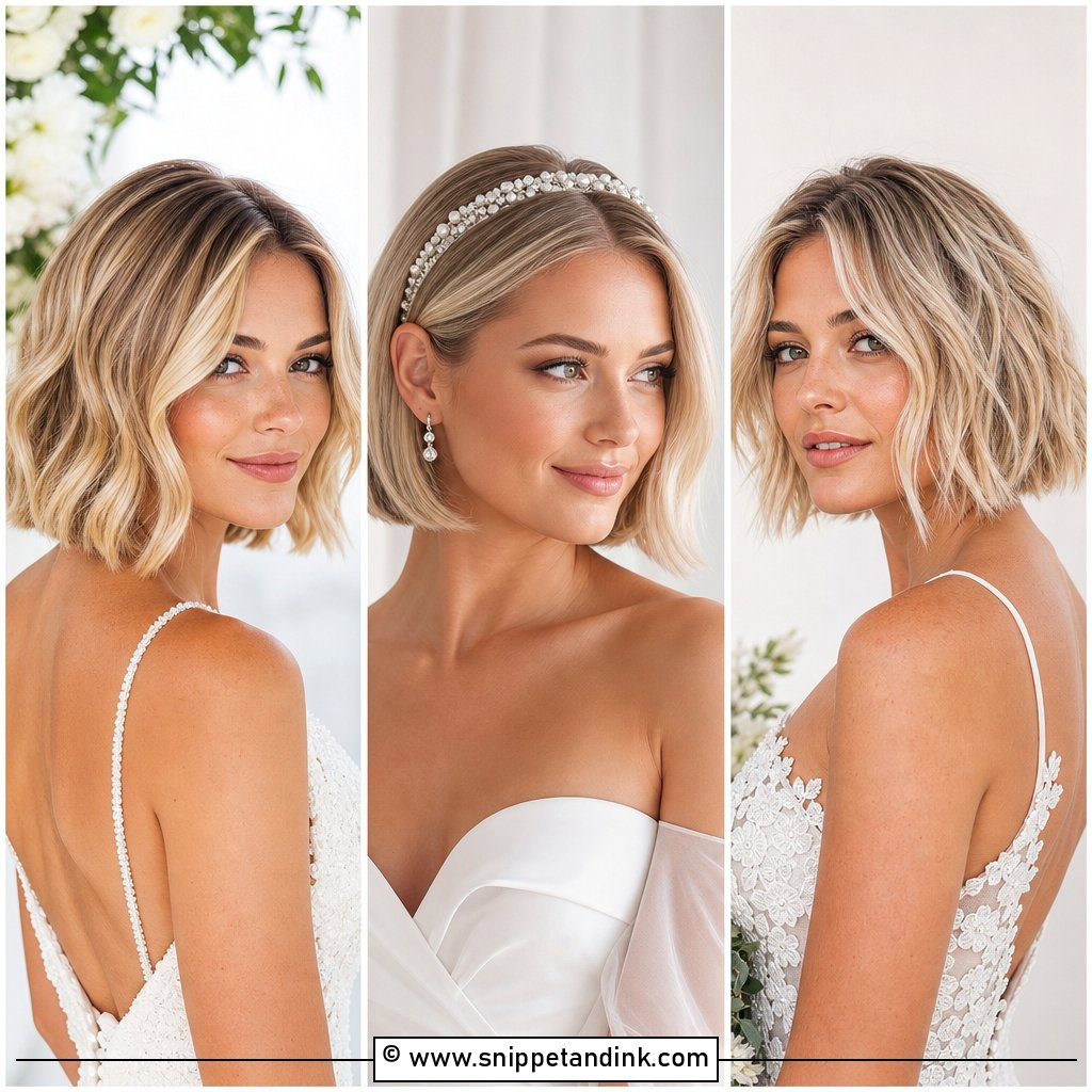 15 Blonde Bob Wedding Hair Ideas For Chic Bridal Style