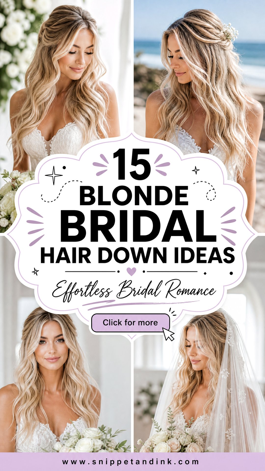 15 Blonde Bridal Hair Down Ideas For Effortless Romance - 15 Blonde Bridal Hair Down Ideas For Effortless Romance