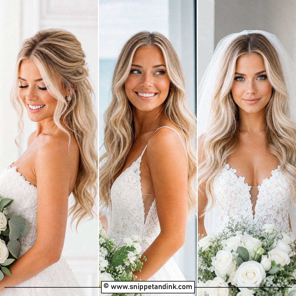 15 Blonde Bridal Hair Down Ideas For Effortless Romance