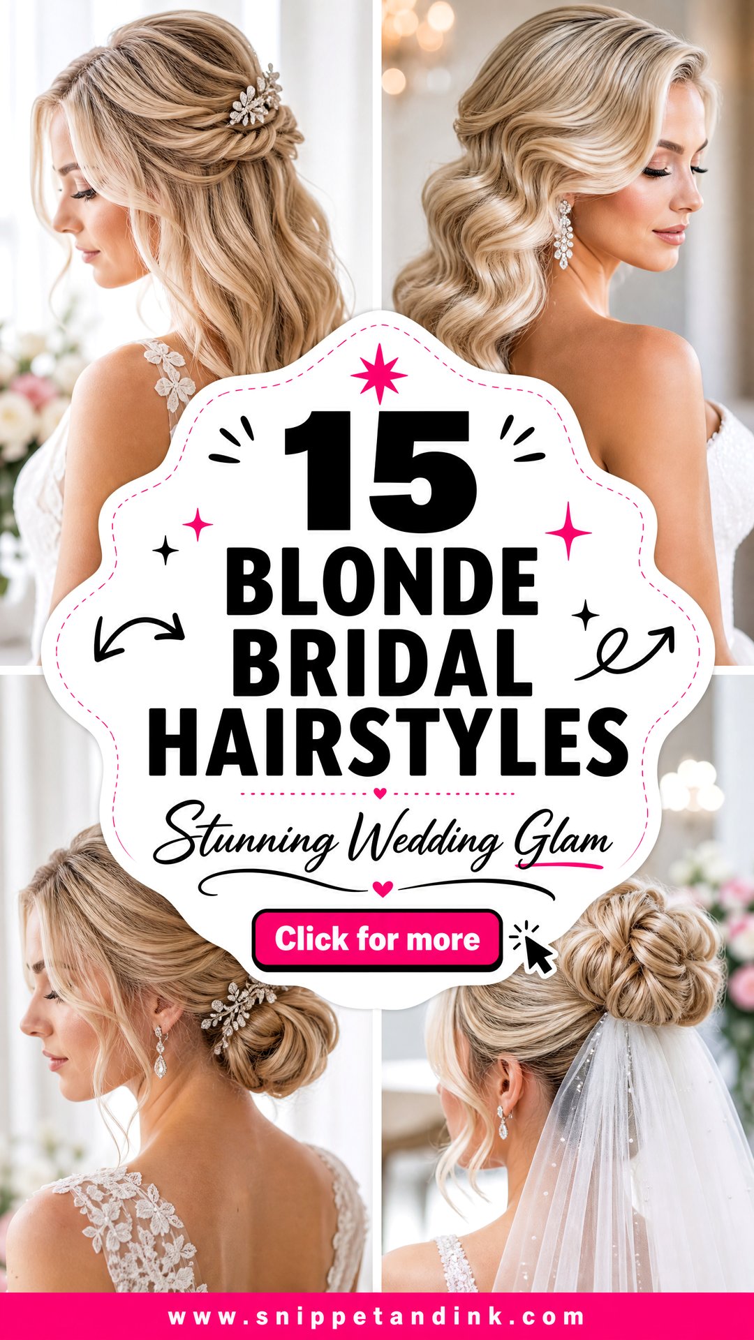 15 Blonde Bridal Hairstyles For Stunning Wedding Glam - 15 Blonde Bridal Hairstyles For Stunning Wedding Glam