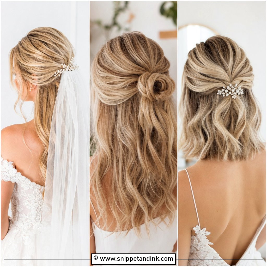 15 Blonde Half-Up Wedding Hair Ideas For Romantic Brides