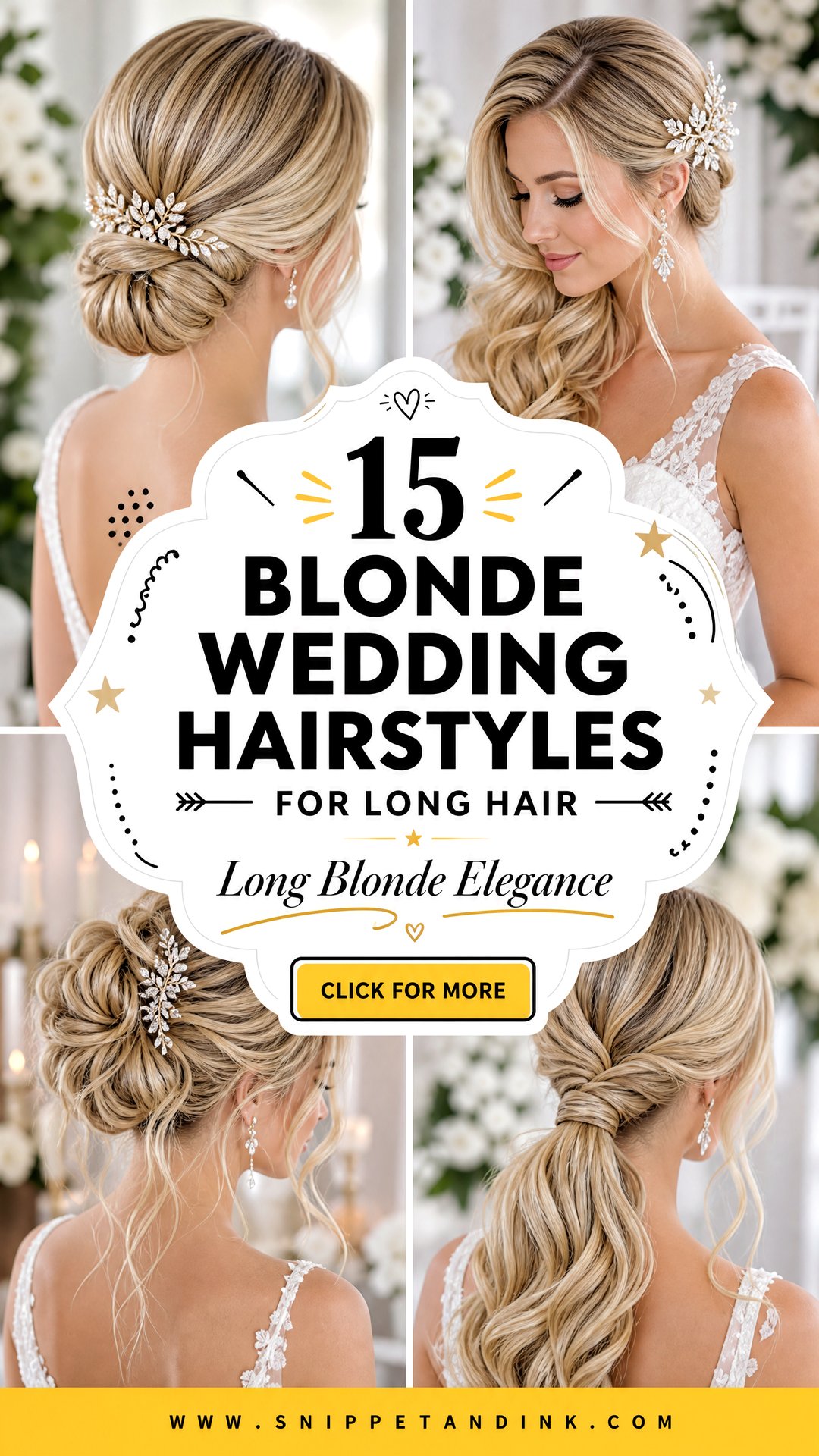 15 Blonde Wedding Hairstyles for Long Hair Brides Love - 15 Blonde Wedding Hairstyles for Long Hair Brides Love