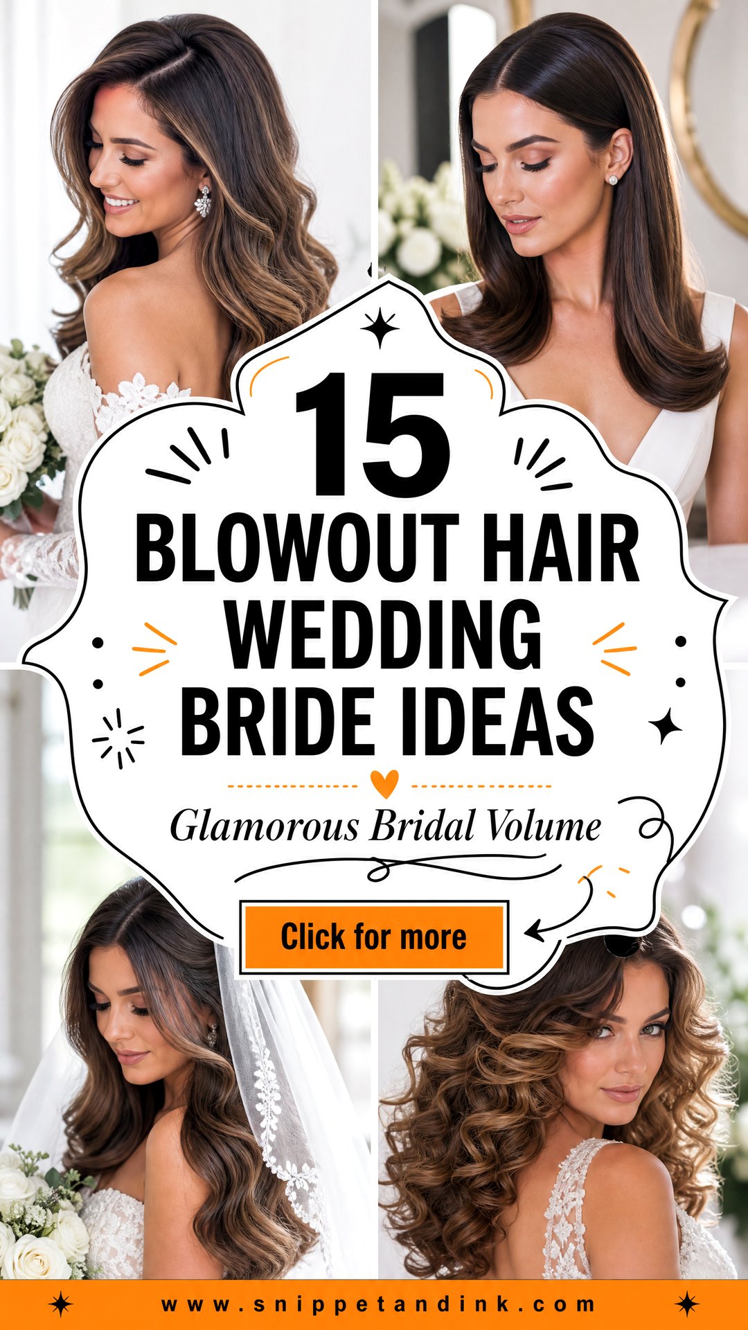 15 Blowout Hair Wedding Bride Ideas For Glamorous Volume - 15 Blowout Hair Wedding Bride Ideas For Glamorous Volume