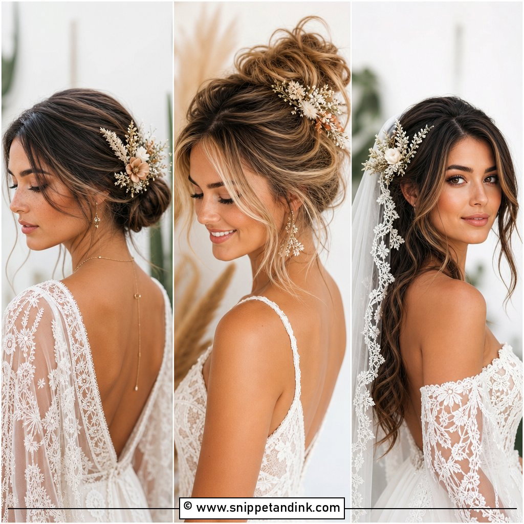 15 Bohemian Bride Hair Ideas For Romantic Wedding Style