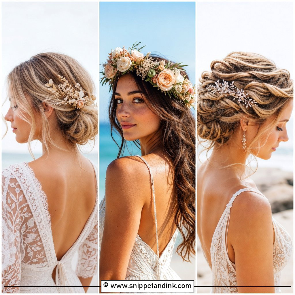 15 Boho Beach Wedding Hair Ideas For Coastal Brides