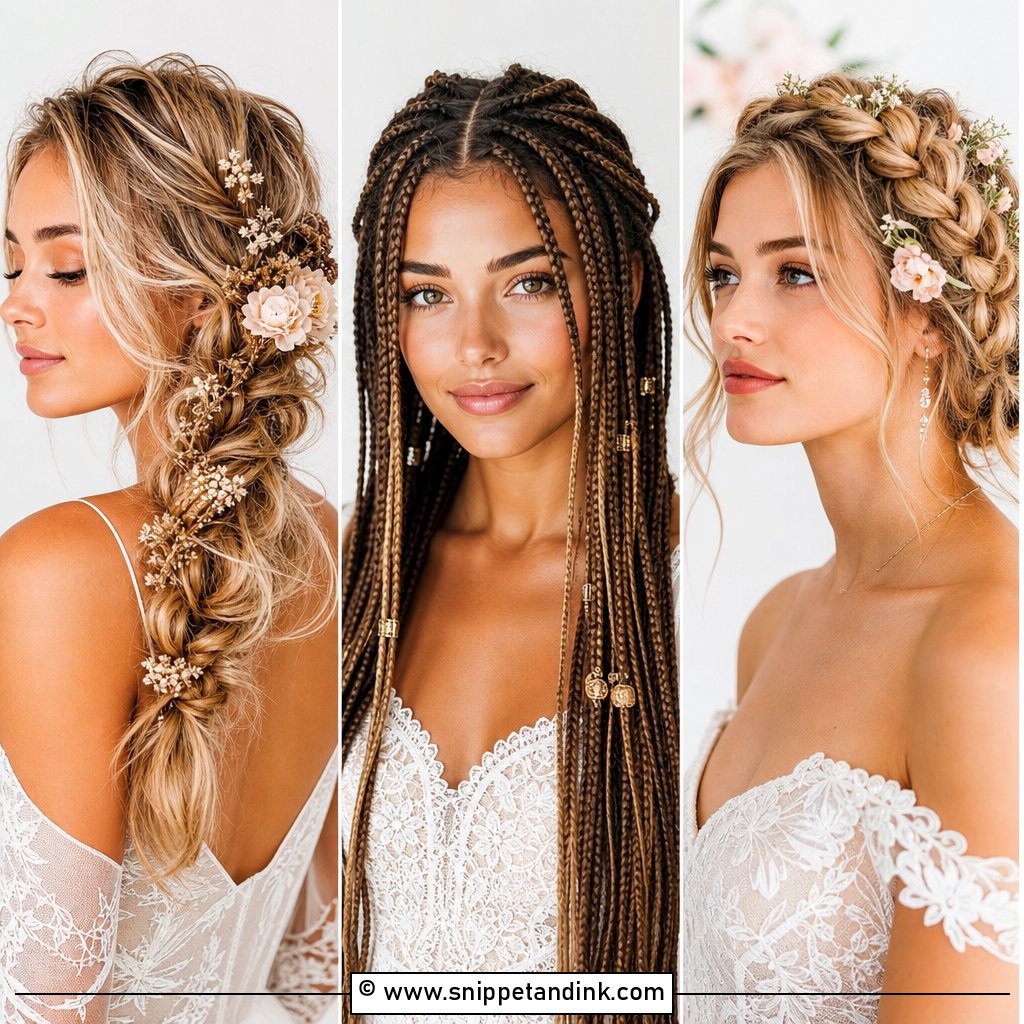 15 Boho Braids Wedding Hairstyles For Dreamy Brides