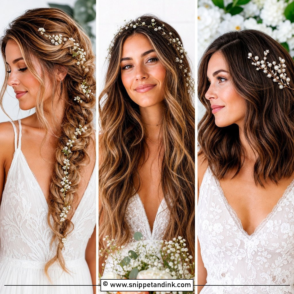 15 Boho Bridal Hair Down Ideas Effortless Romantic Looks