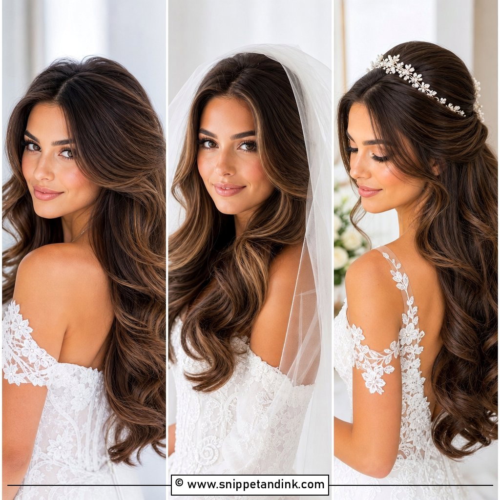 15 Bouncy Blowout Wedding Hair Ideas Glam Looks for Brides