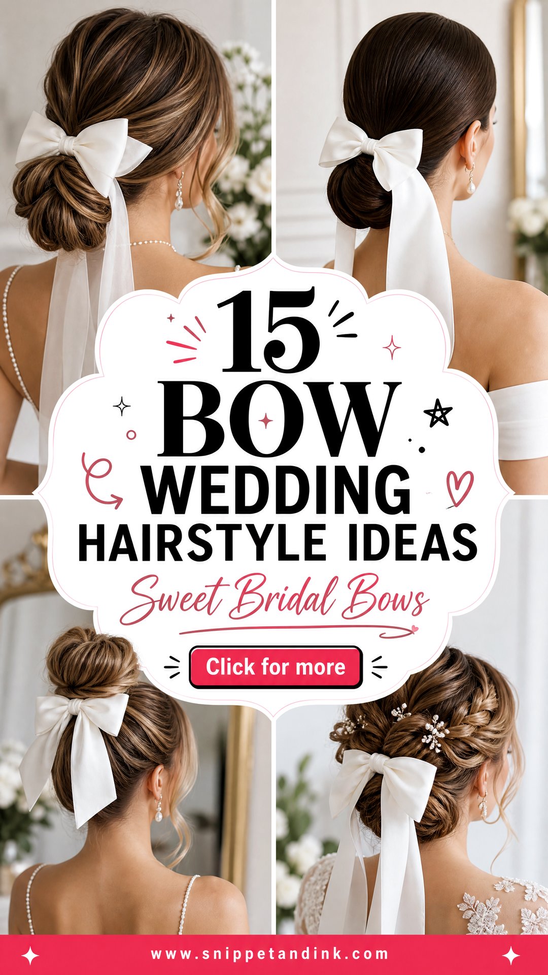 15 Bow Wedding Hairstyle Ideas Sweet Bridal Looks to Try - 15 Bow Wedding Hairstyle Ideas: Sweet Bridal Looks to Try