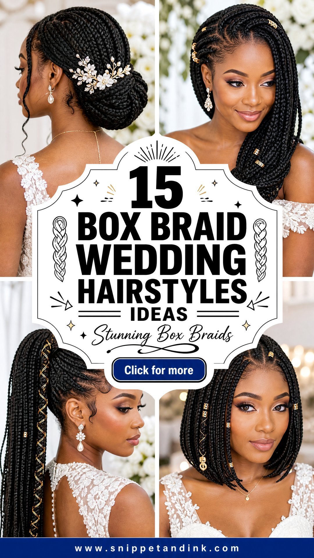 15 Box Braid Wedding Hairstyles Stunning Bridal Looks to Try - 15 Box Braid Wedding Hairstyles: Stunning Bridal Looks to Try