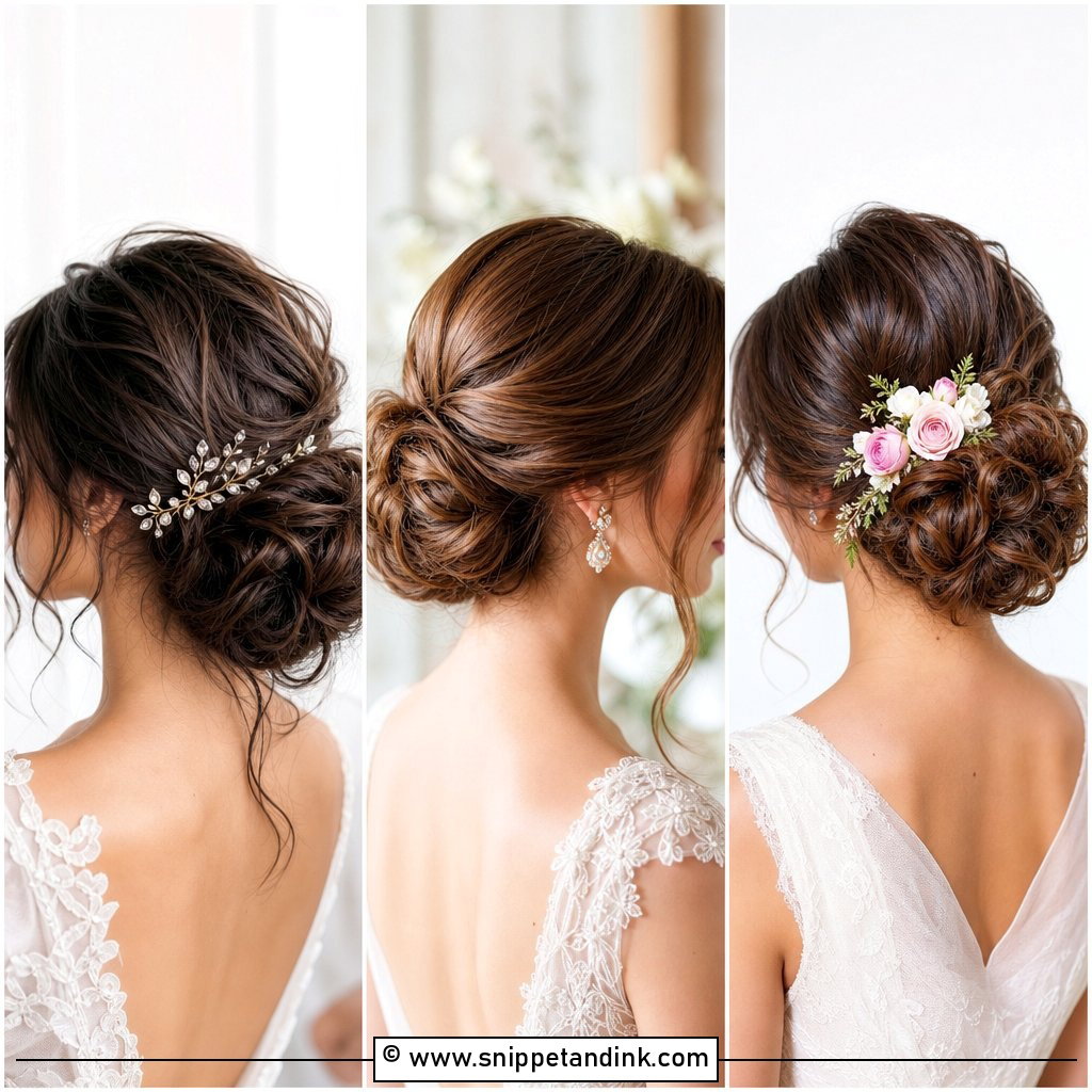 15 Bridal Bun Updo Ideas Elegant Looks for Modern Brides