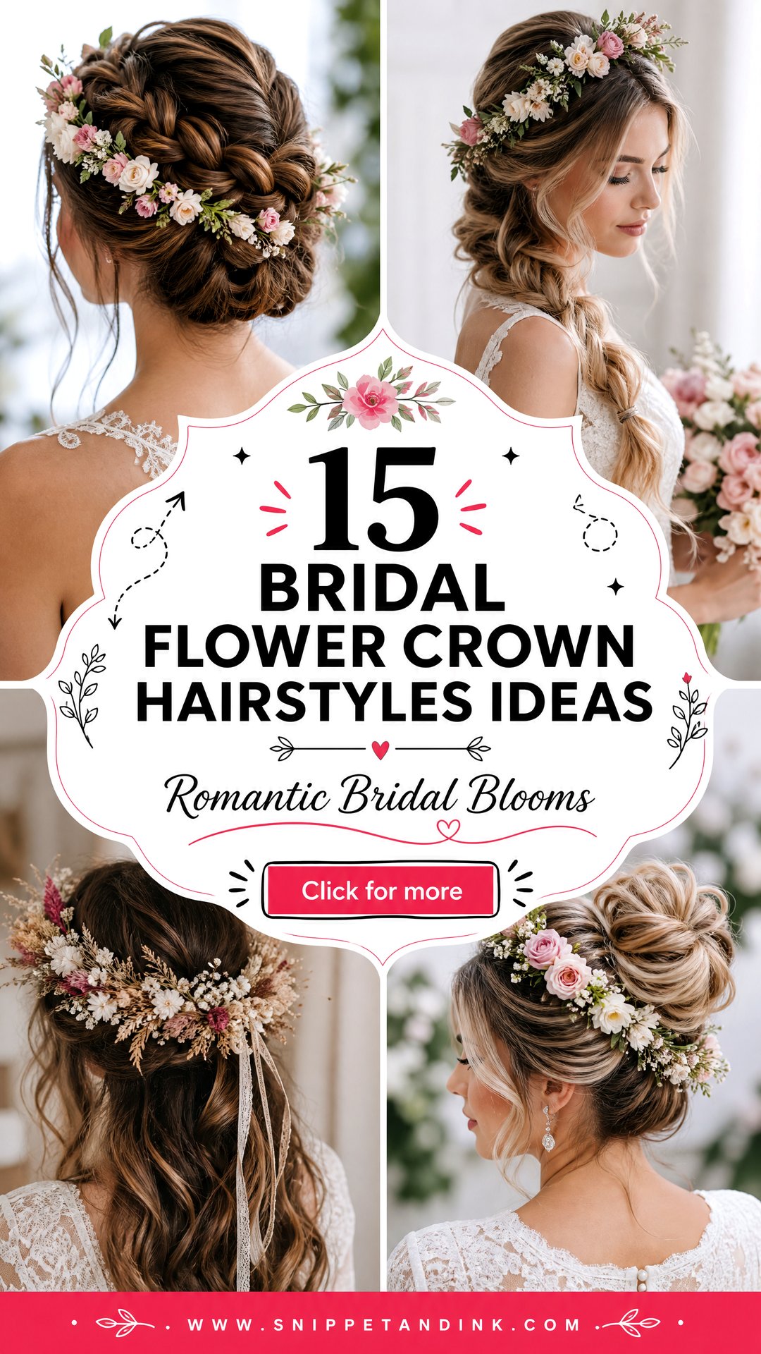 15 Bridal Flower Crown Hairstyles Romantic Looks for Brides - 15 Bridal Flower Crown Hairstyles: Romantic Looks for Brides