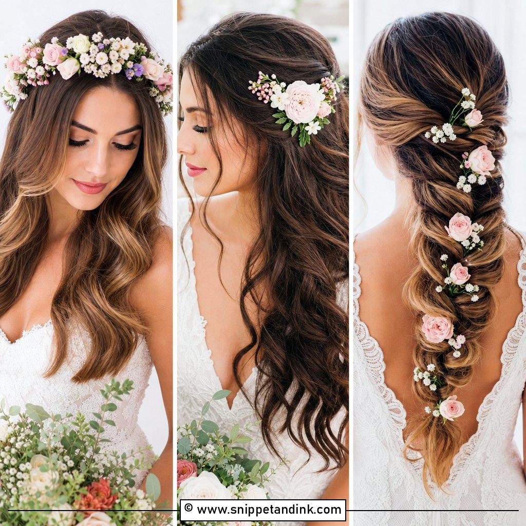 15 Bridal Flower Hairstyles Fresh Romantic Looks for Brides
