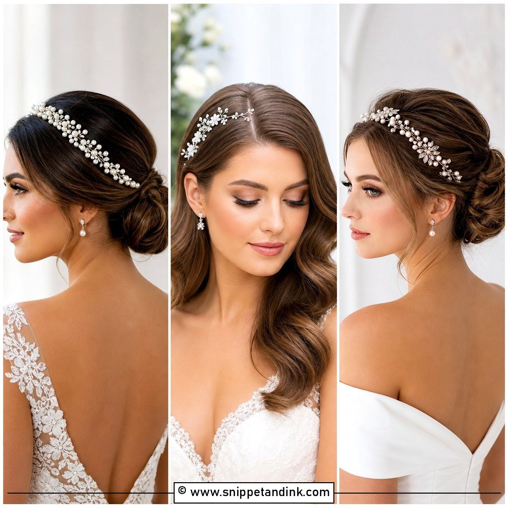 15 Bridal Hair Bands for Polished Wedding Day Style