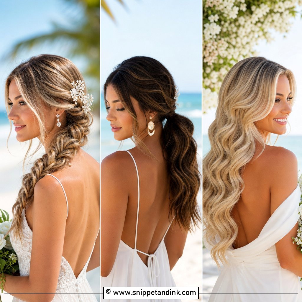 15 Bridal Hair Beach Wedding Ideas for Breezy Brides